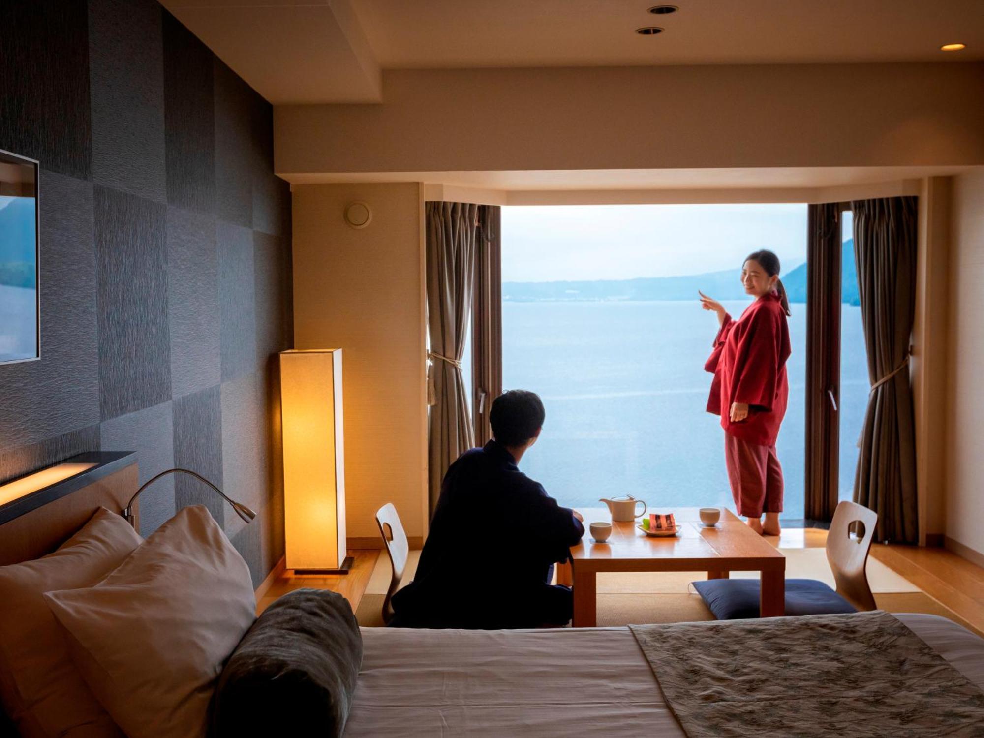 The Lake View Toya Nonokaze Resort Toyako Exterior foto